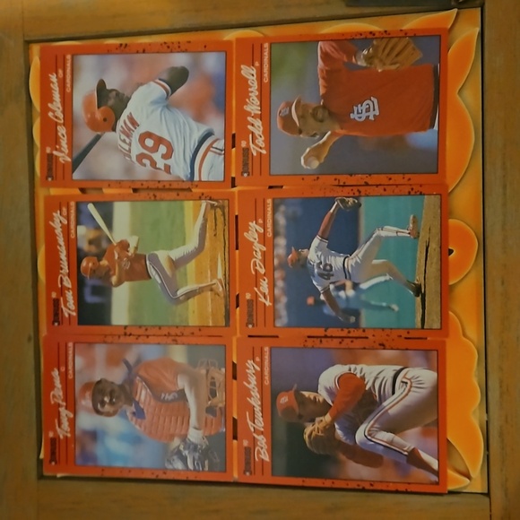 Donruss Other - 1990 Donruss Saint Louis Cardinals Error Cards 6 pack